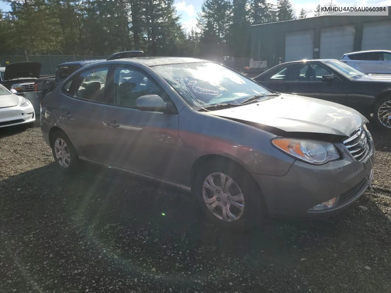 KMHDU4AD6AU060384 2010 Hyundai Elantra Blue