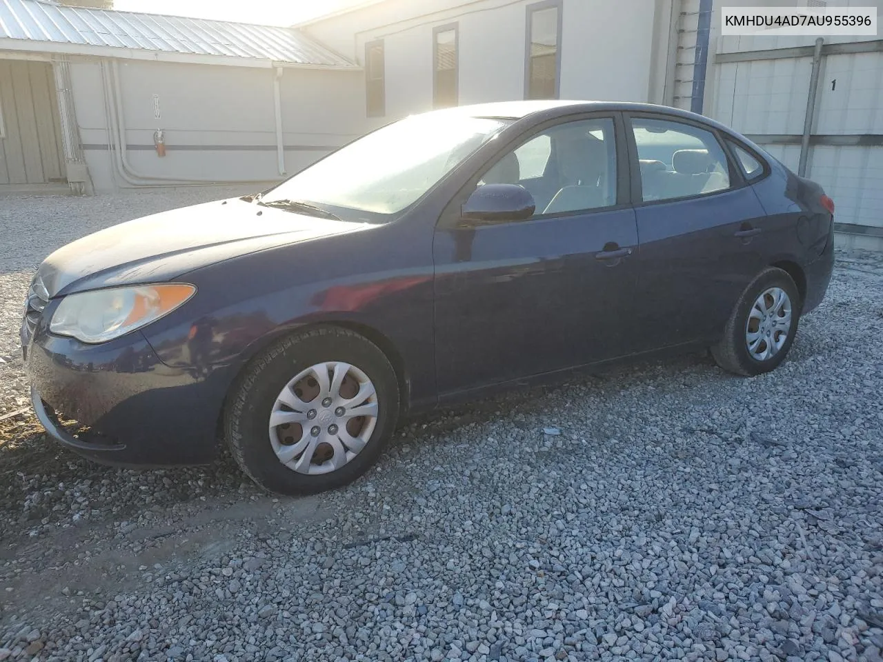 2010 Hyundai Elantra Blue VIN: KMHDU4AD7AU955396 Lot: 76964044