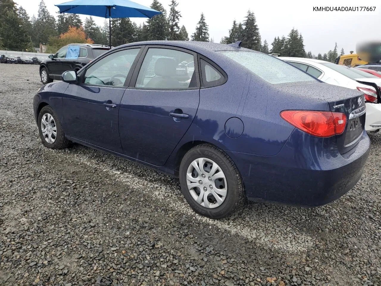 2010 Hyundai Elantra Blue VIN: KMHDU4AD0AU177667 Lot: 76994644