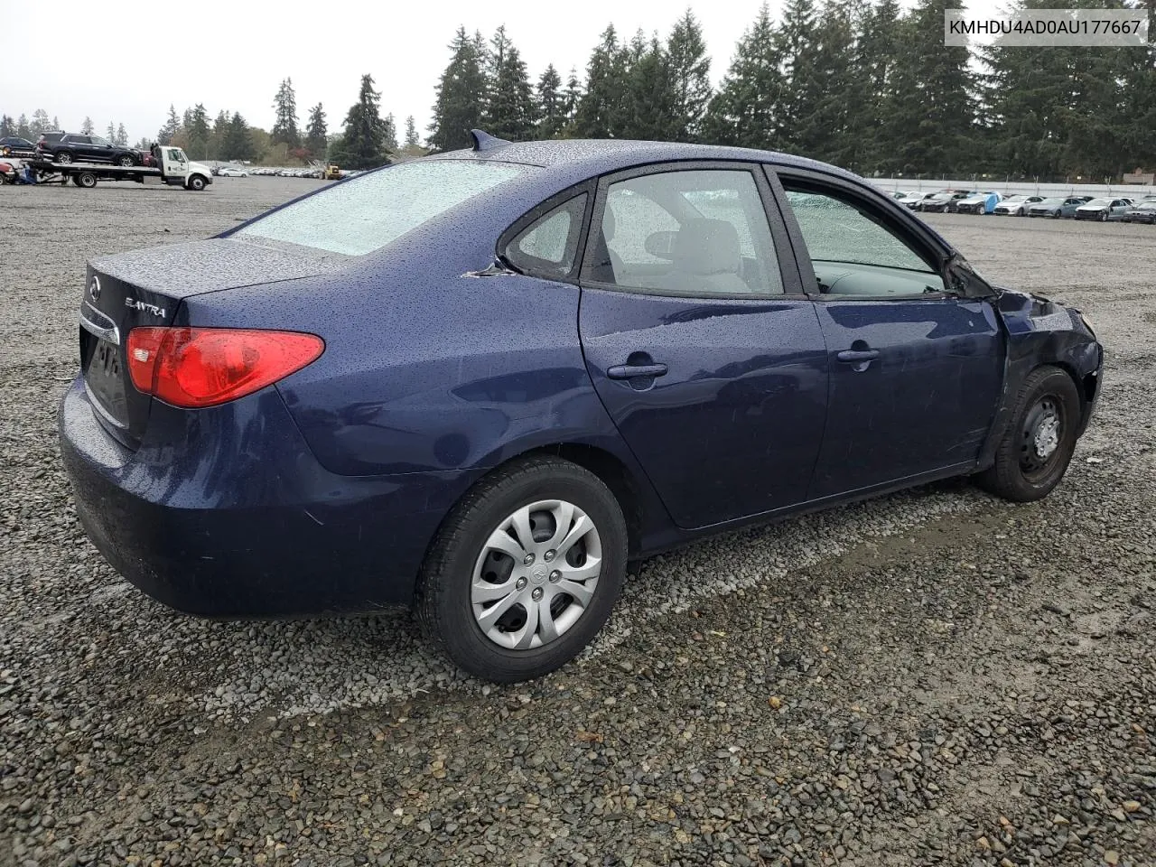 2010 Hyundai Elantra Blue VIN: KMHDU4AD0AU177667 Lot: 76994644