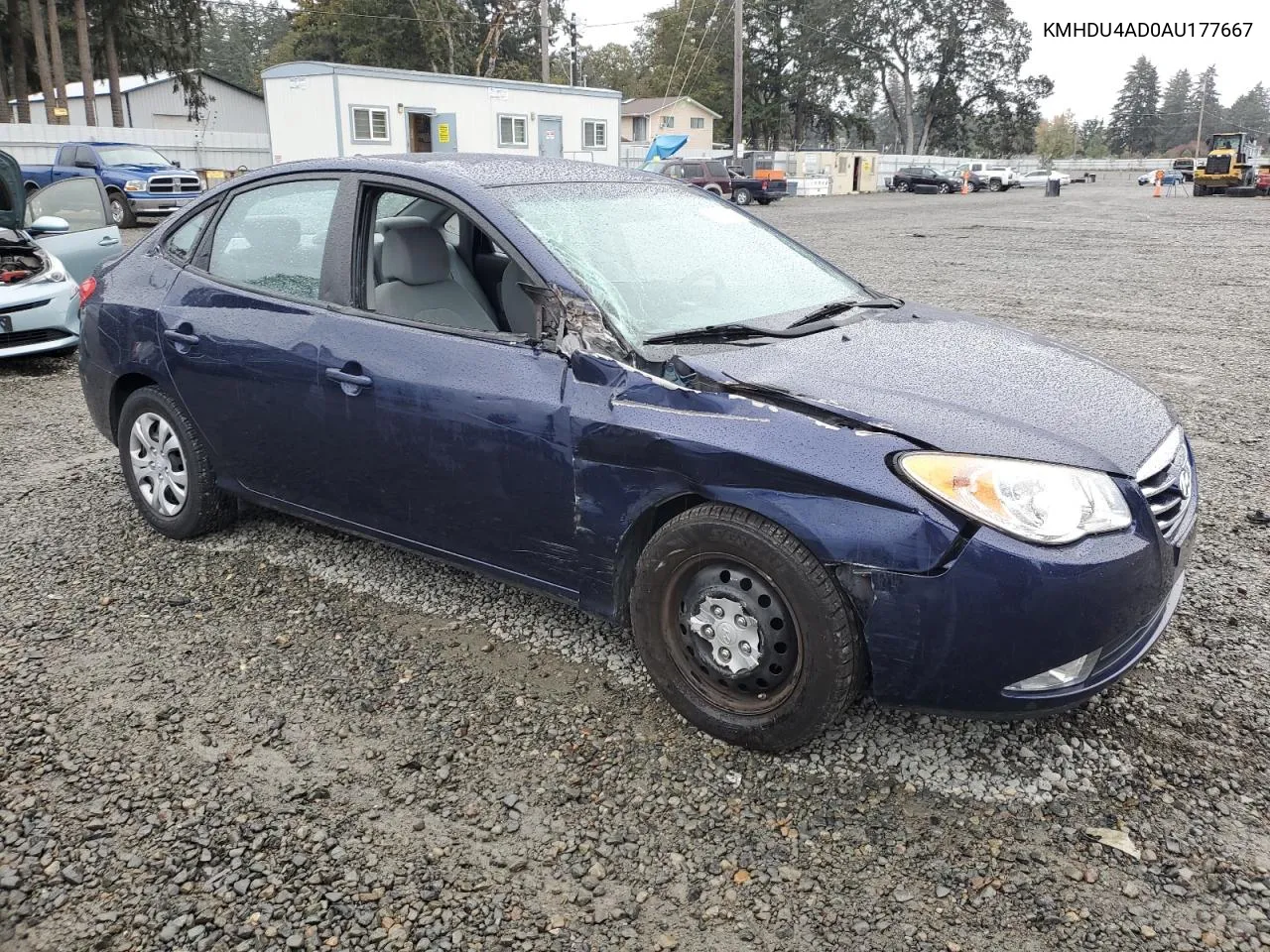 2010 Hyundai Elantra Blue VIN: KMHDU4AD0AU177667 Lot: 76994644