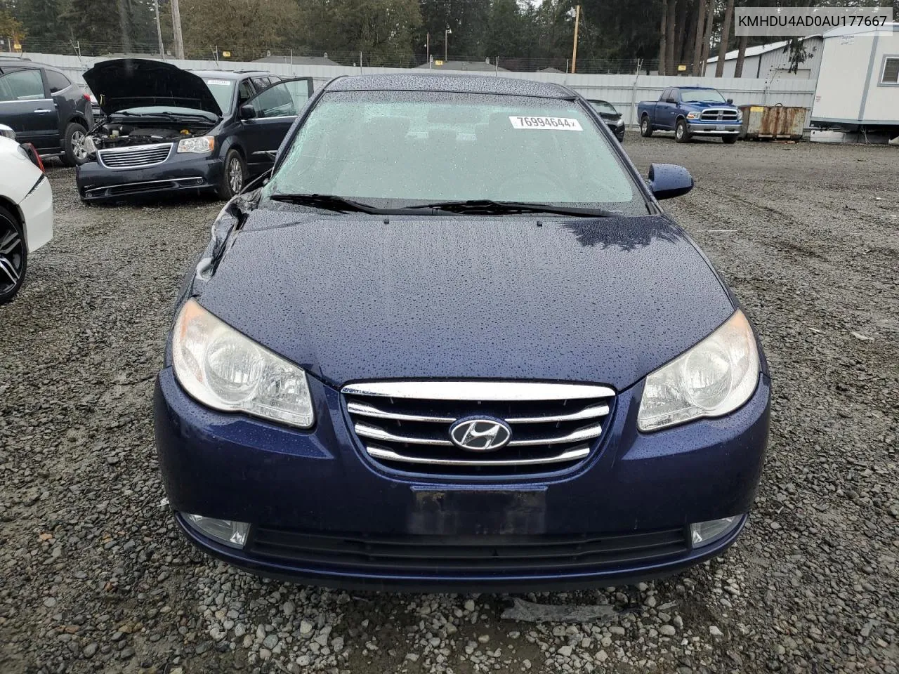 2010 Hyundai Elantra Blue VIN: KMHDU4AD0AU177667 Lot: 76994644