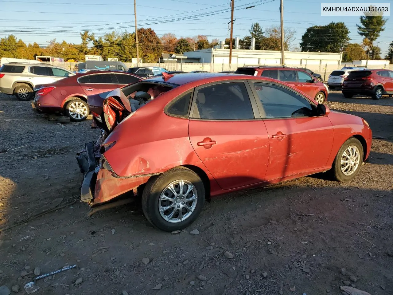 2010 Hyundai Elantra Blue VIN: KMHDU4ADXAU156633 Lot: 77080374