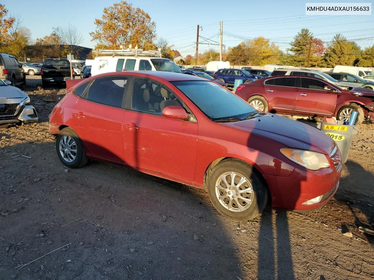 2010 Hyundai Elantra Blue VIN: KMHDU4ADXAU156633 Lot: 77080374