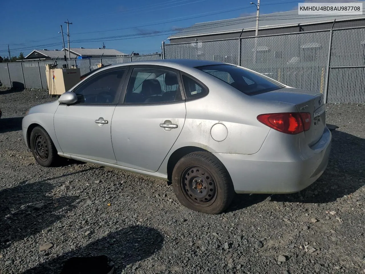 KMHDU4BD8AU987708 2010 Hyundai Elantra Blue