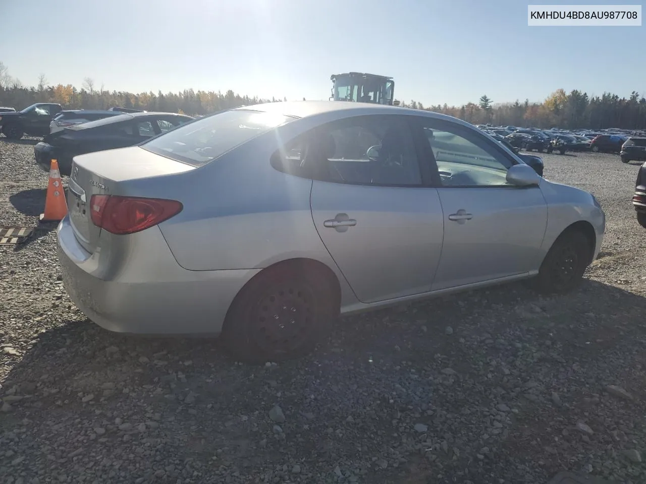 2010 Hyundai Elantra Blue VIN: KMHDU4BD8AU987708 Lot: 77095264