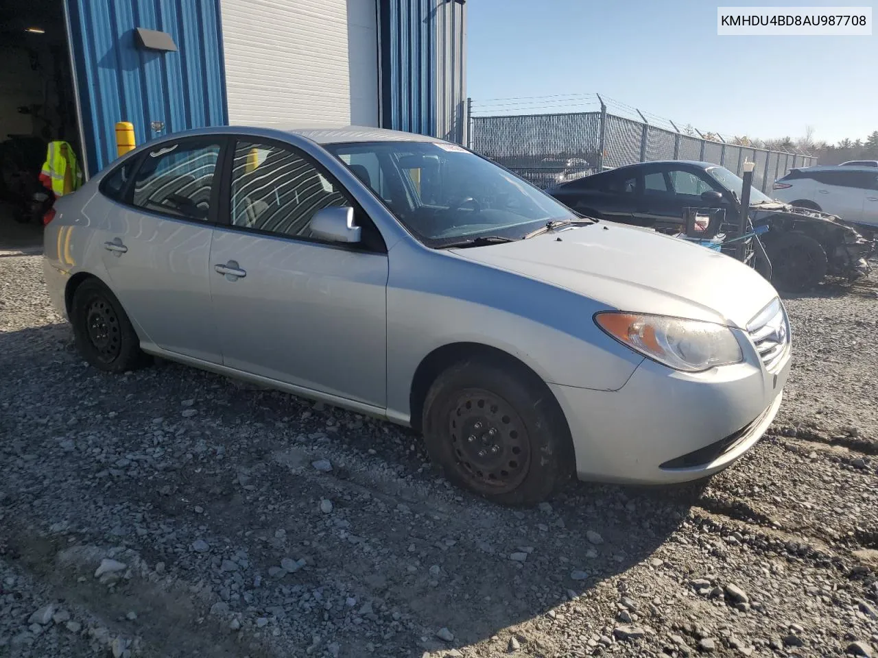 2010 Hyundai Elantra Blue VIN: KMHDU4BD8AU987708 Lot: 77095264