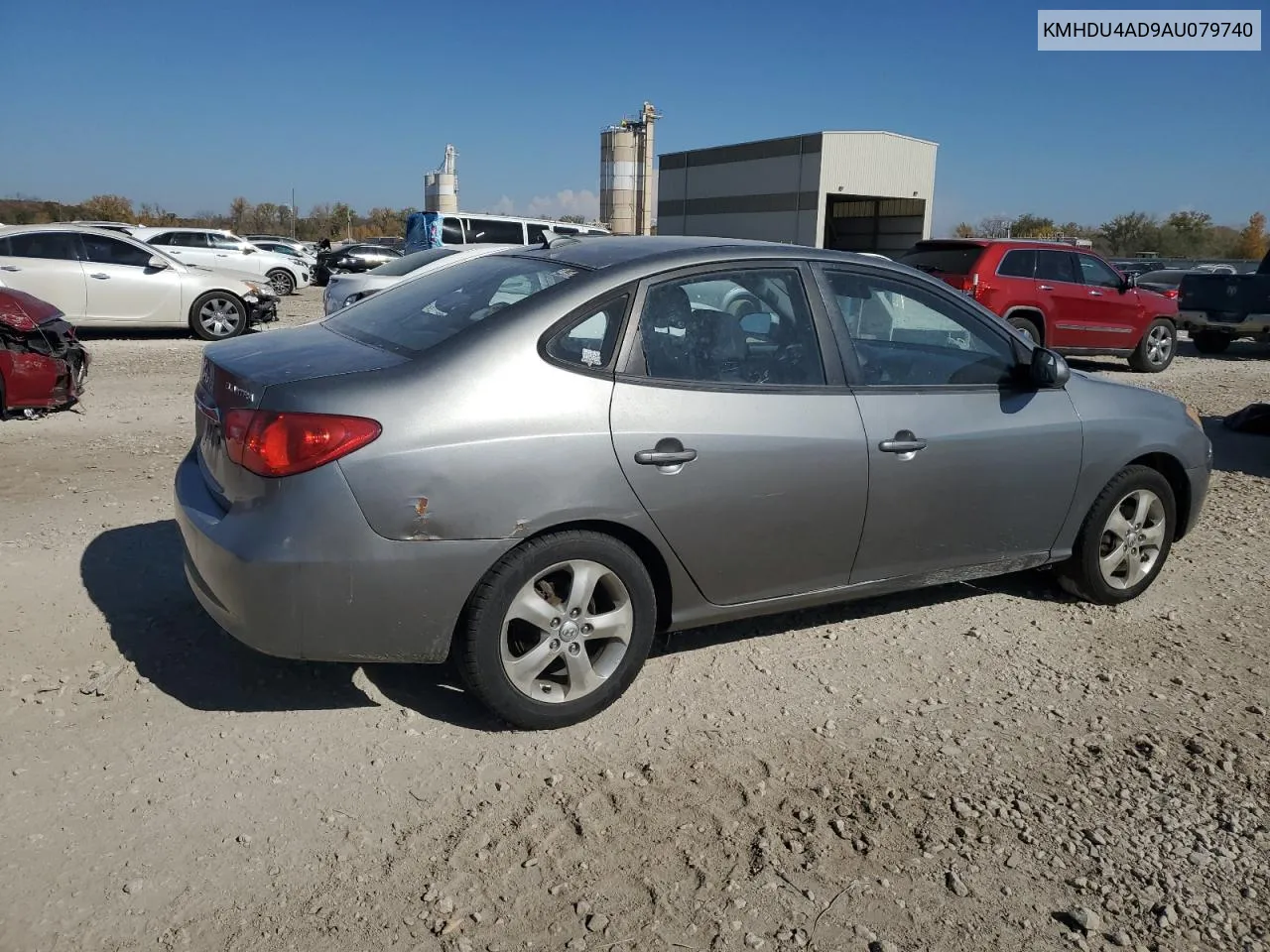 2010 Hyundai Elantra Blue VIN: KMHDU4AD9AU079740 Lot: 77814154