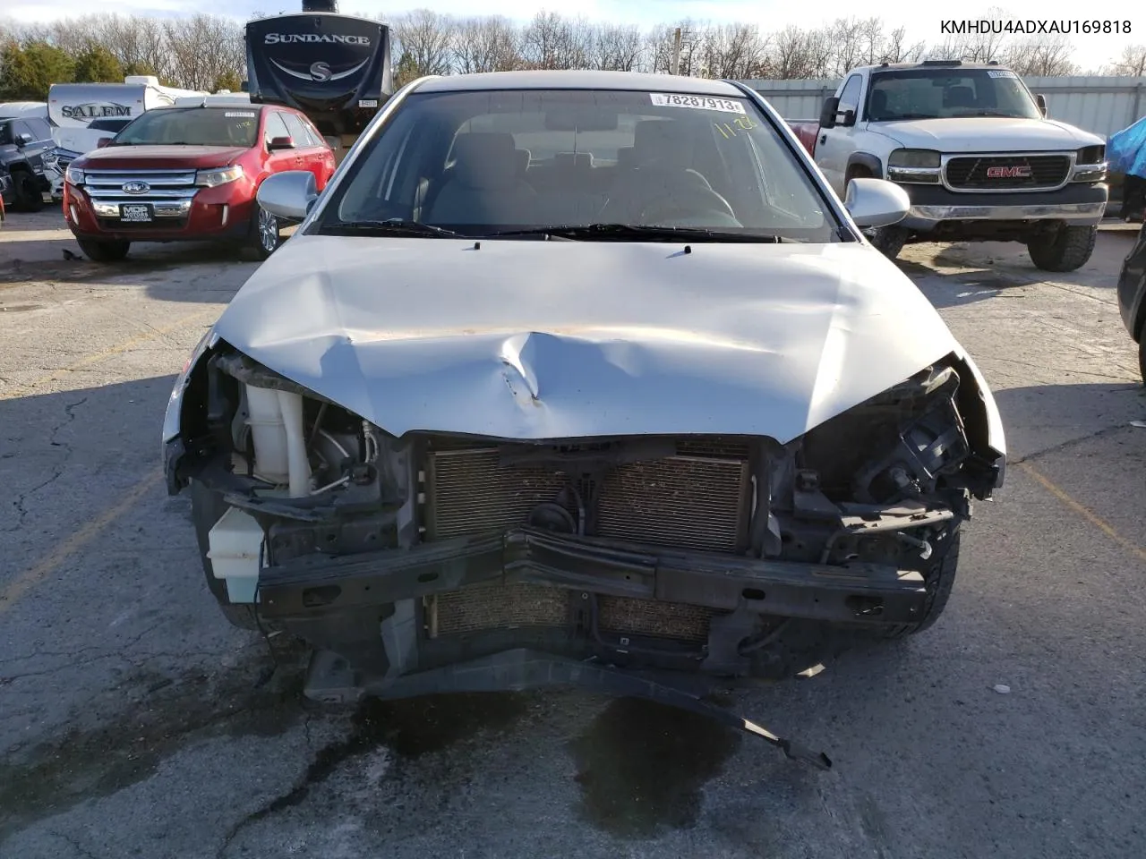 2010 Hyundai Elantra Blue VIN: KMHDU4ADXAU169818 Lot: 78287913