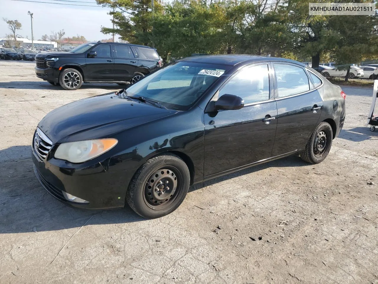 2010 Hyundai Elantra Blue VIN: KMHDU4AD1AU021511 Lot: 78424124