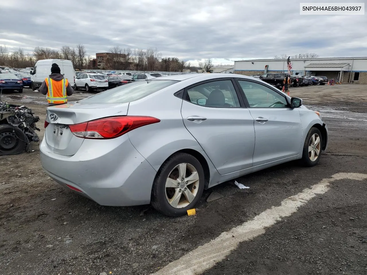 2011 Hyundai Elantra Gls VIN: 5NPDH4AE6BH043937 Lot: 36991084