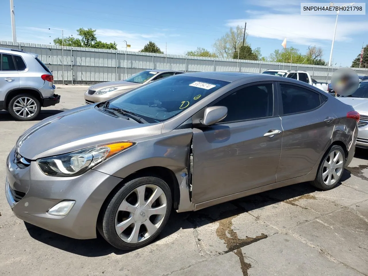 2011 Hyundai Elantra Gls VIN: 5NPDH4AE7BH021798 Lot: 53076474