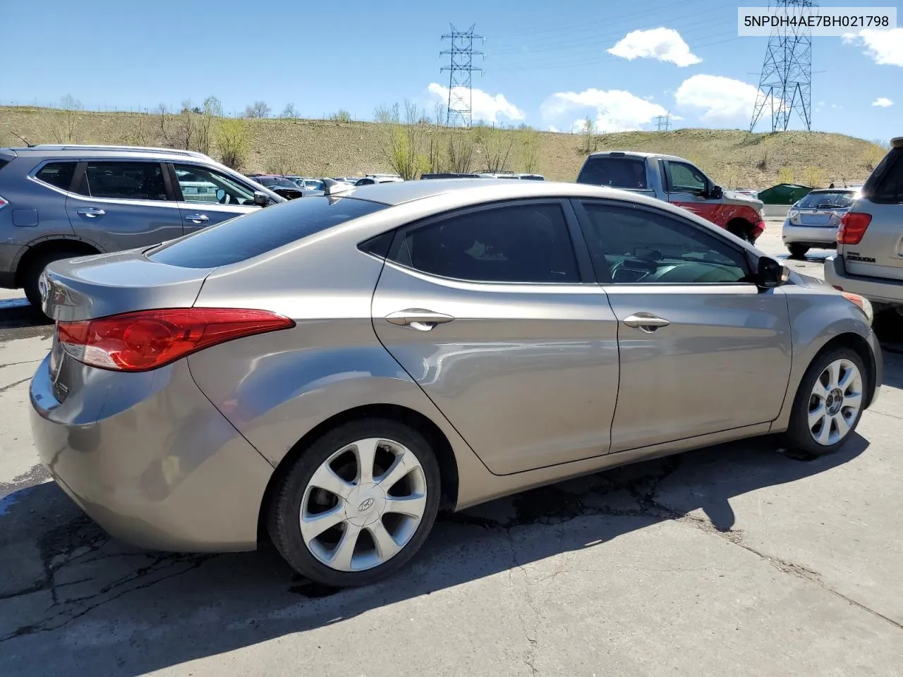 2011 Hyundai Elantra Gls VIN: 5NPDH4AE7BH021798 Lot: 53076474