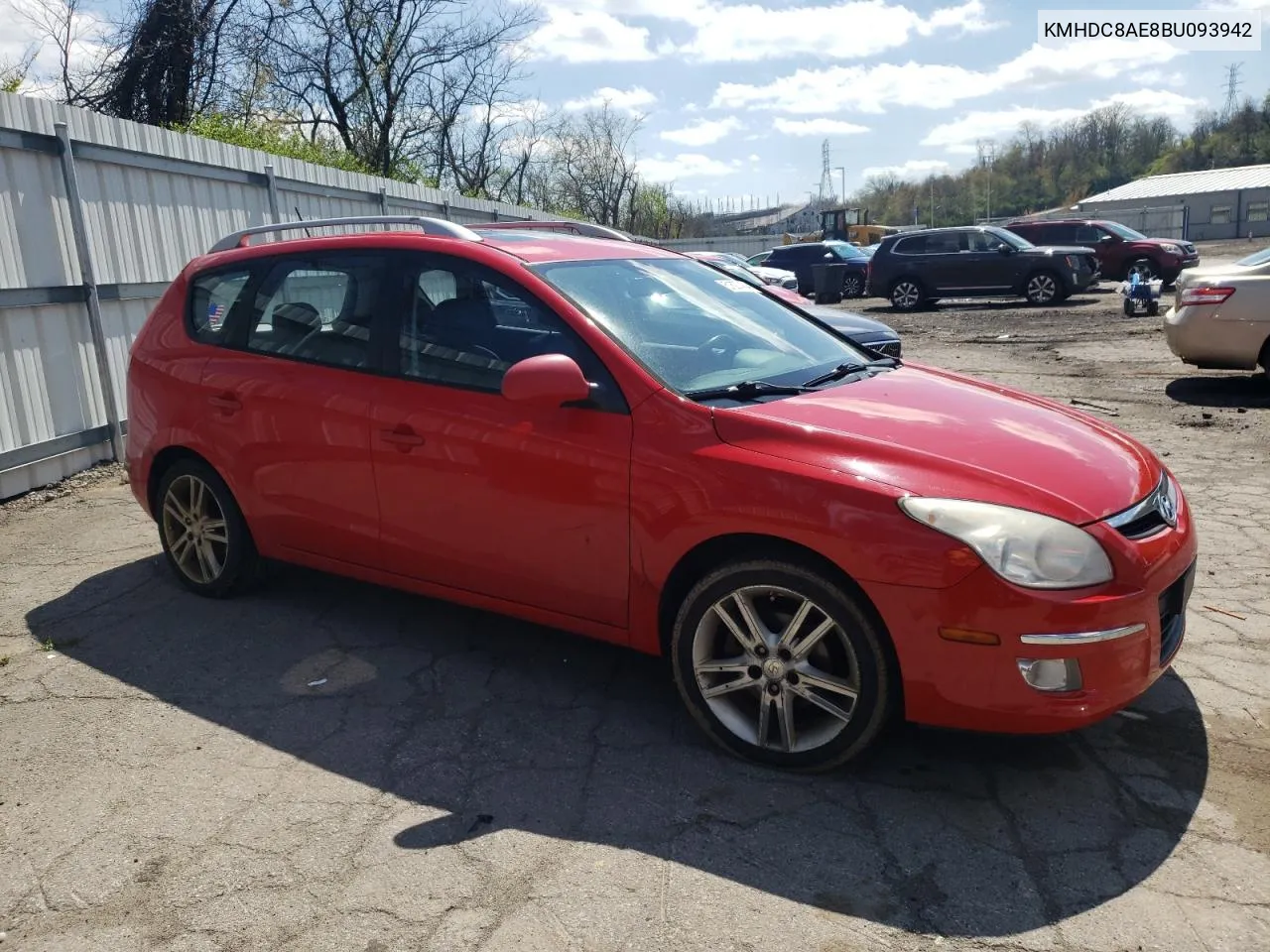 2011 Hyundai Elantra Touring Gls VIN: KMHDC8AE8BU093942 Lot: 62089264