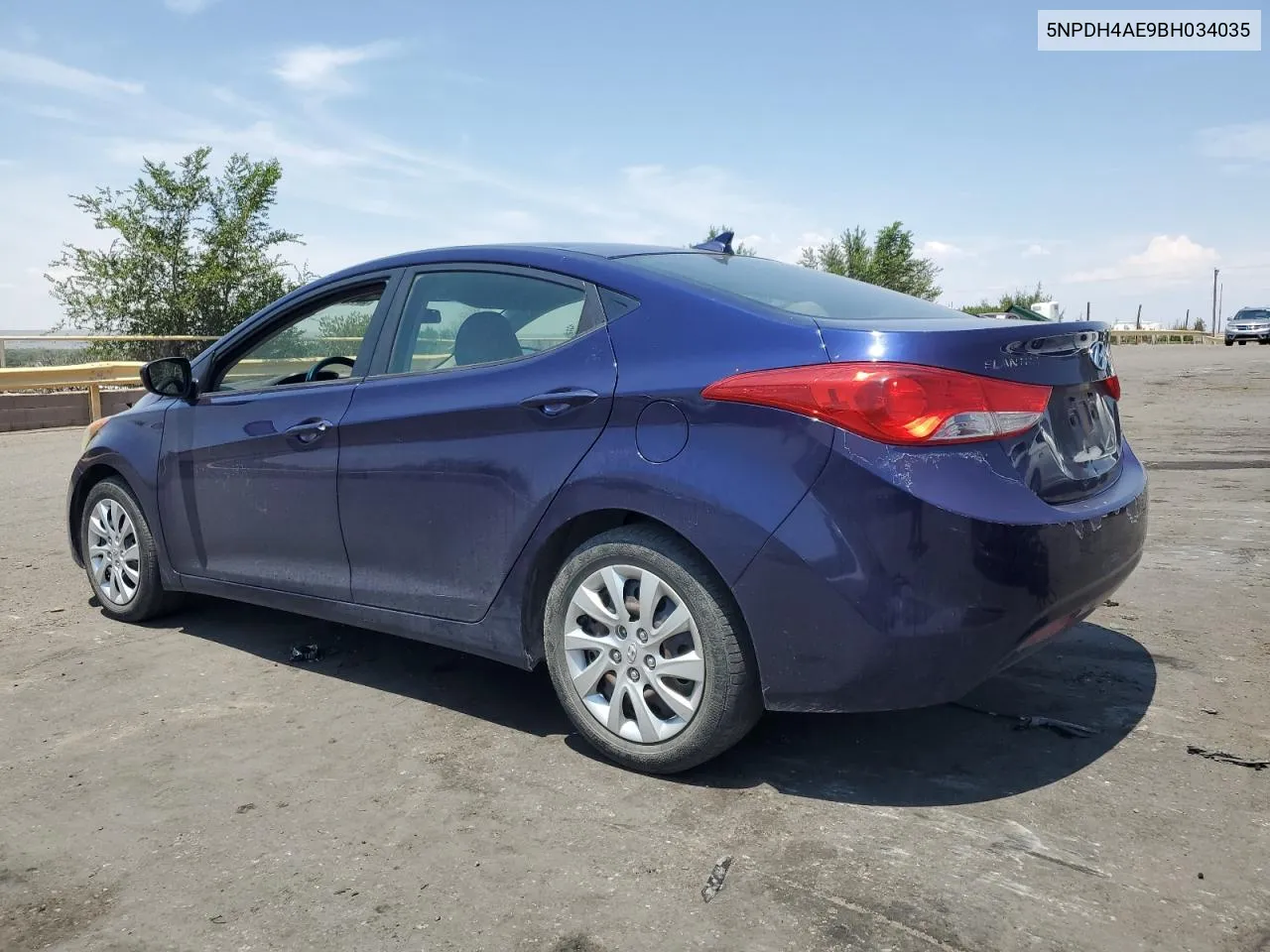 2011 Hyundai Elantra Gls VIN: 5NPDH4AE9BH034035 Lot: 62472554