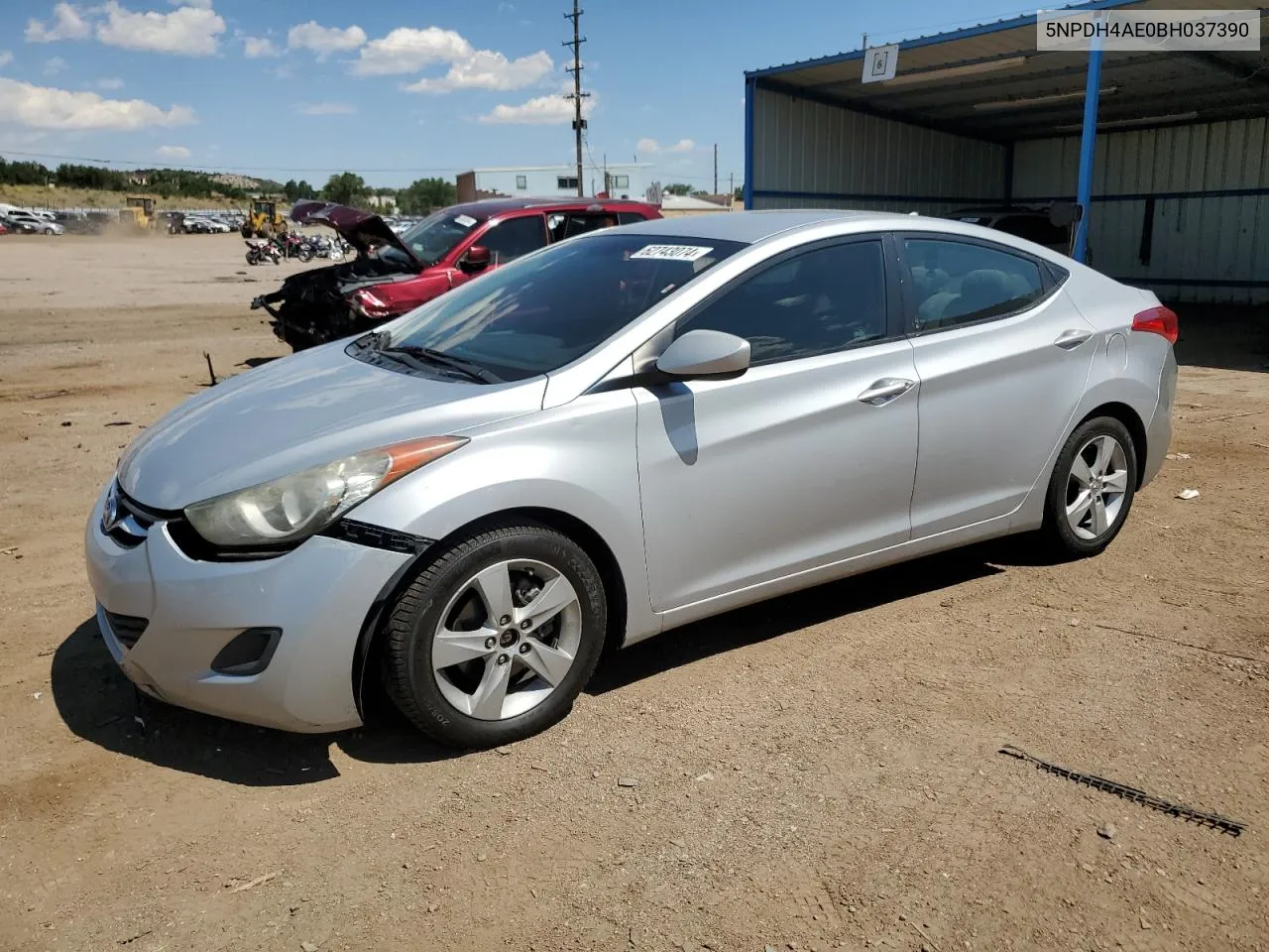 2011 Hyundai Elantra Gls VIN: 5NPDH4AE0BH037390 Lot: 62743074