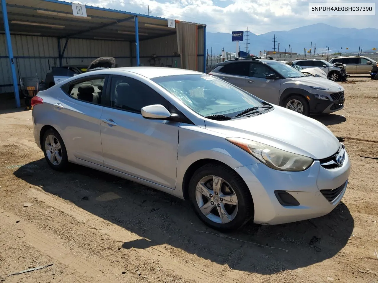 2011 Hyundai Elantra Gls VIN: 5NPDH4AE0BH037390 Lot: 62743074