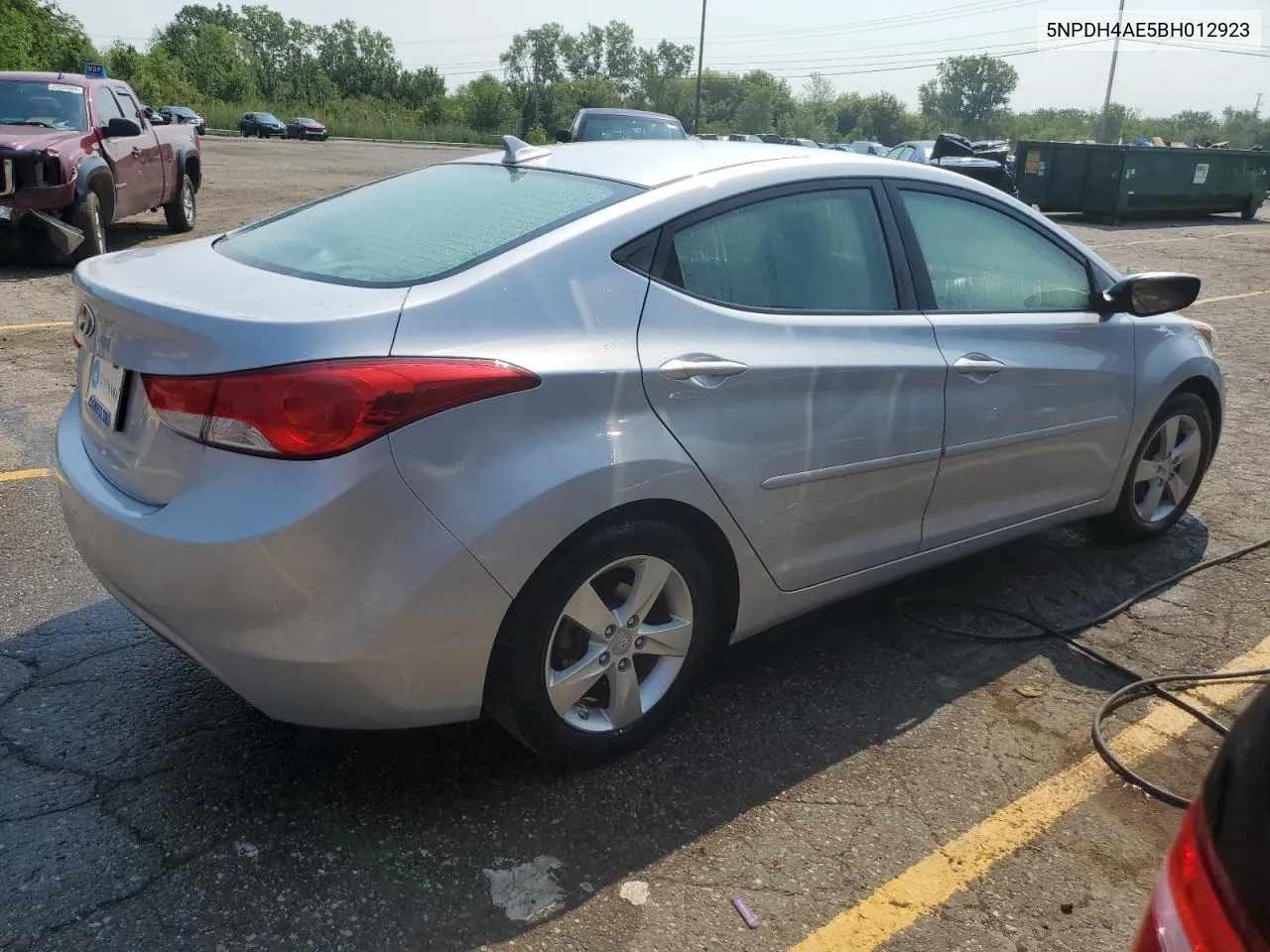 2011 Hyundai Elantra Gls VIN: 5NPDH4AE5BH012923 Lot: 65466864