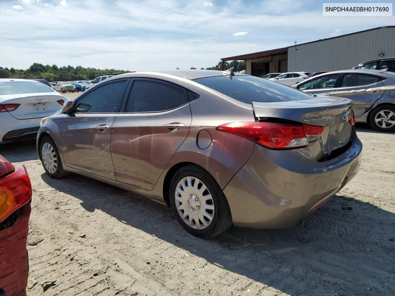 5NPDH4AE0BH017690 2011 Hyundai Elantra Gls