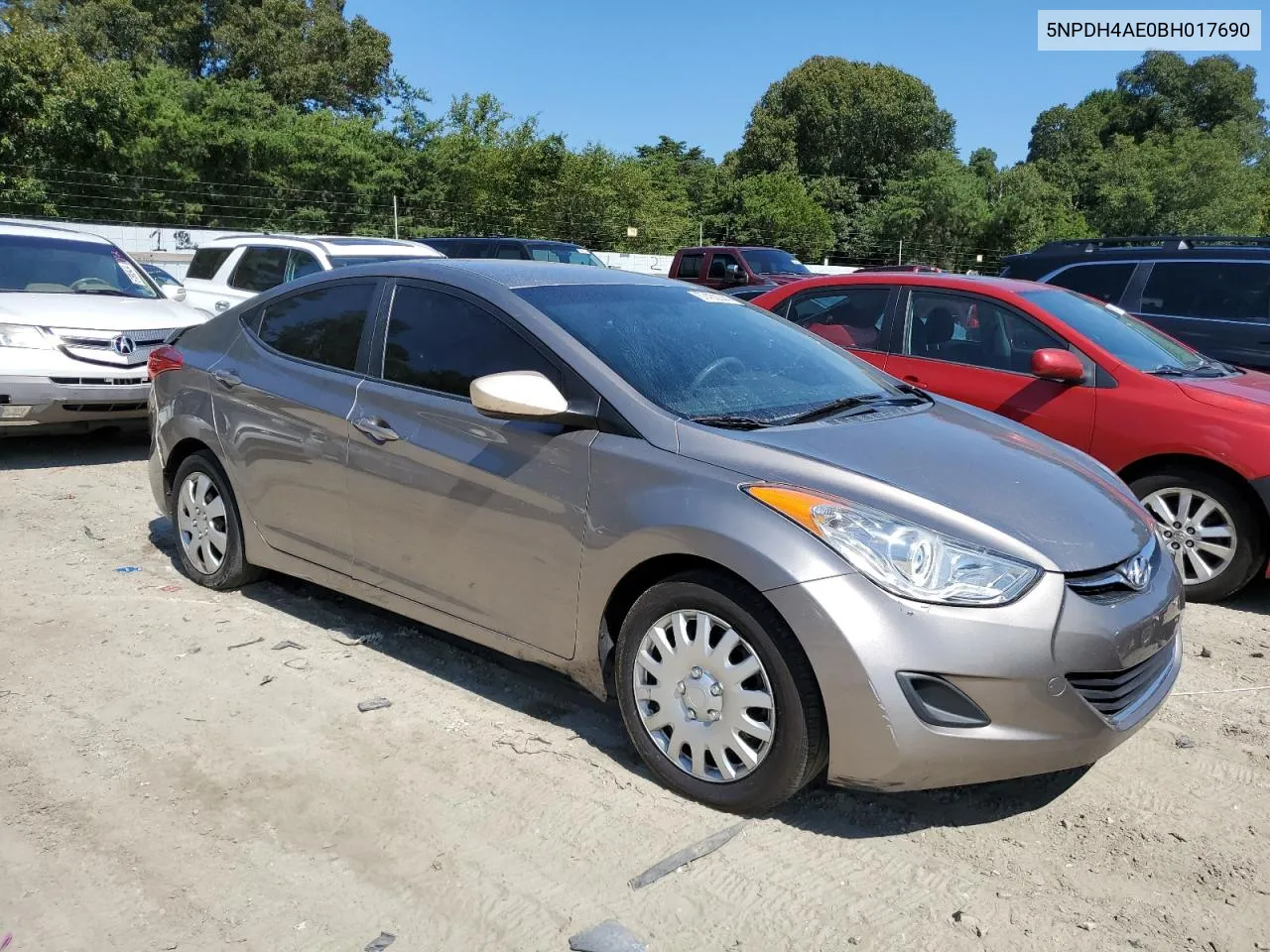 2011 Hyundai Elantra Gls VIN: 5NPDH4AE0BH017690 Lot: 67452044