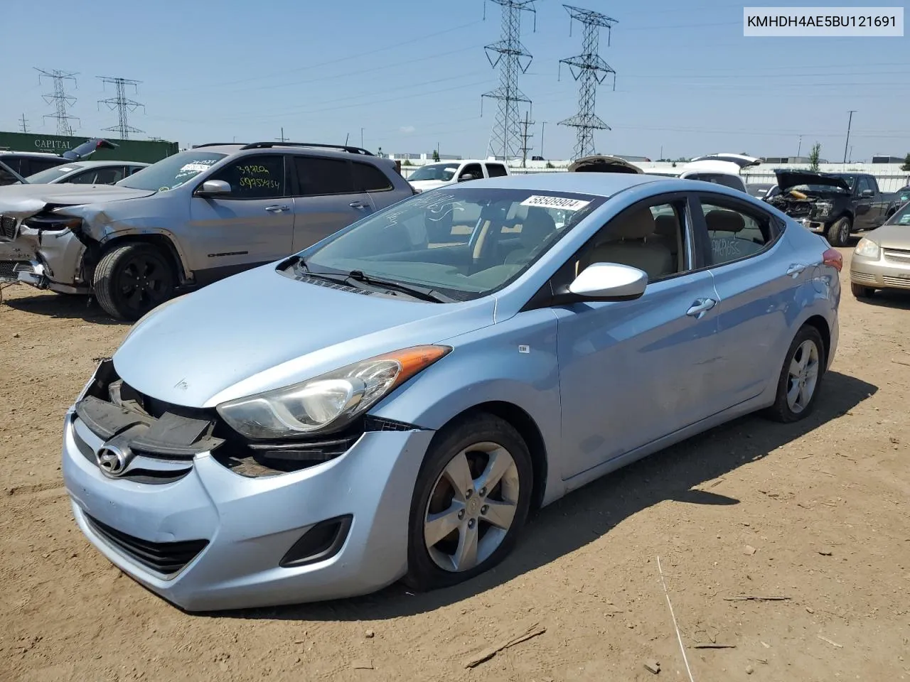 2011 Hyundai Elantra Gls VIN: KMHDH4AE5BU121691 Lot: 67642284