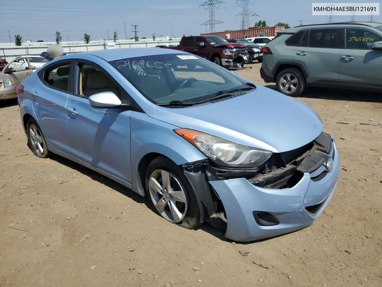 2011 Hyundai Elantra Gls VIN: KMHDH4AE5BU121691 Lot: 67642284