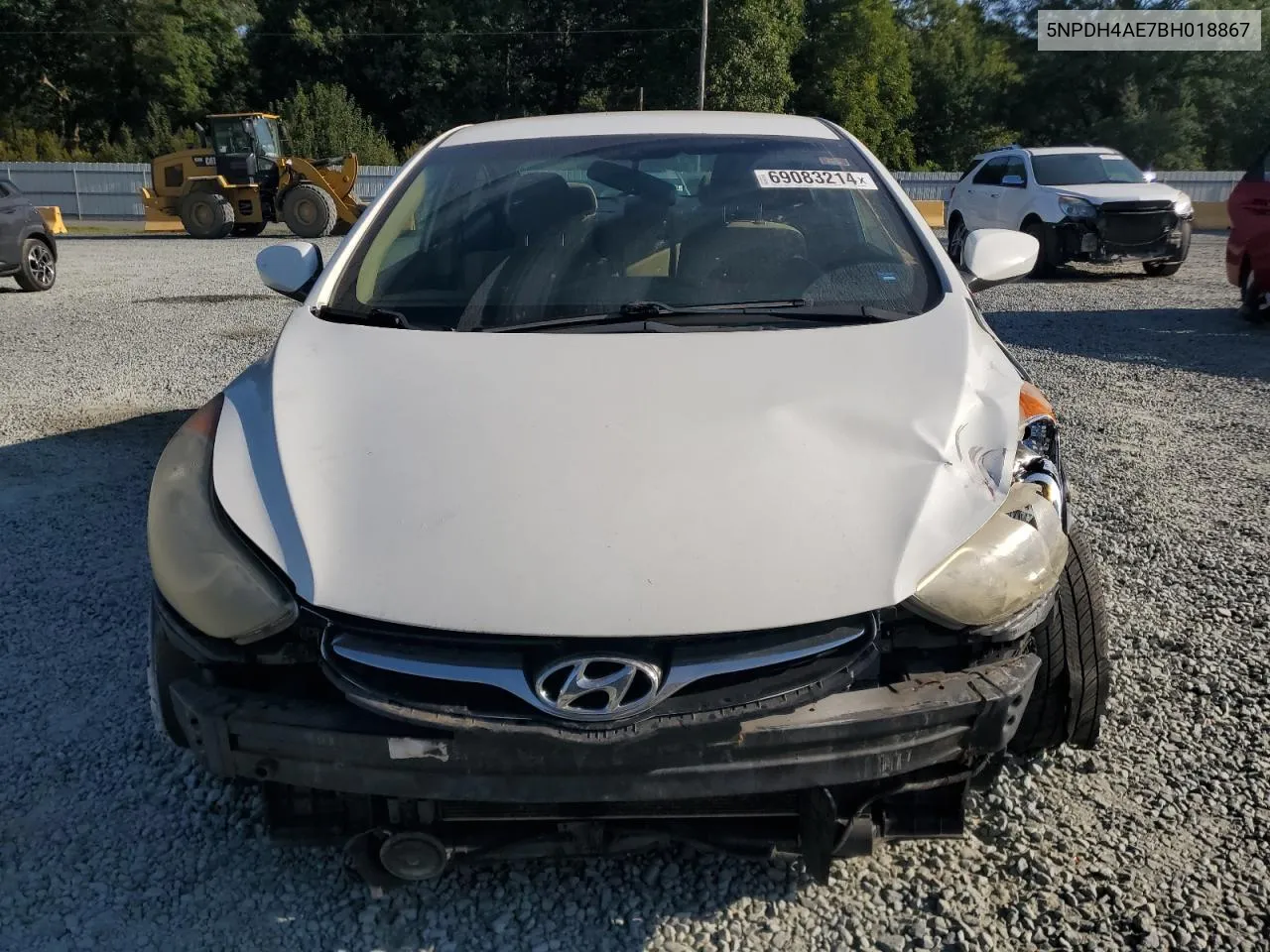 2011 Hyundai Elantra Gls VIN: 5NPDH4AE7BH018867 Lot: 69083214