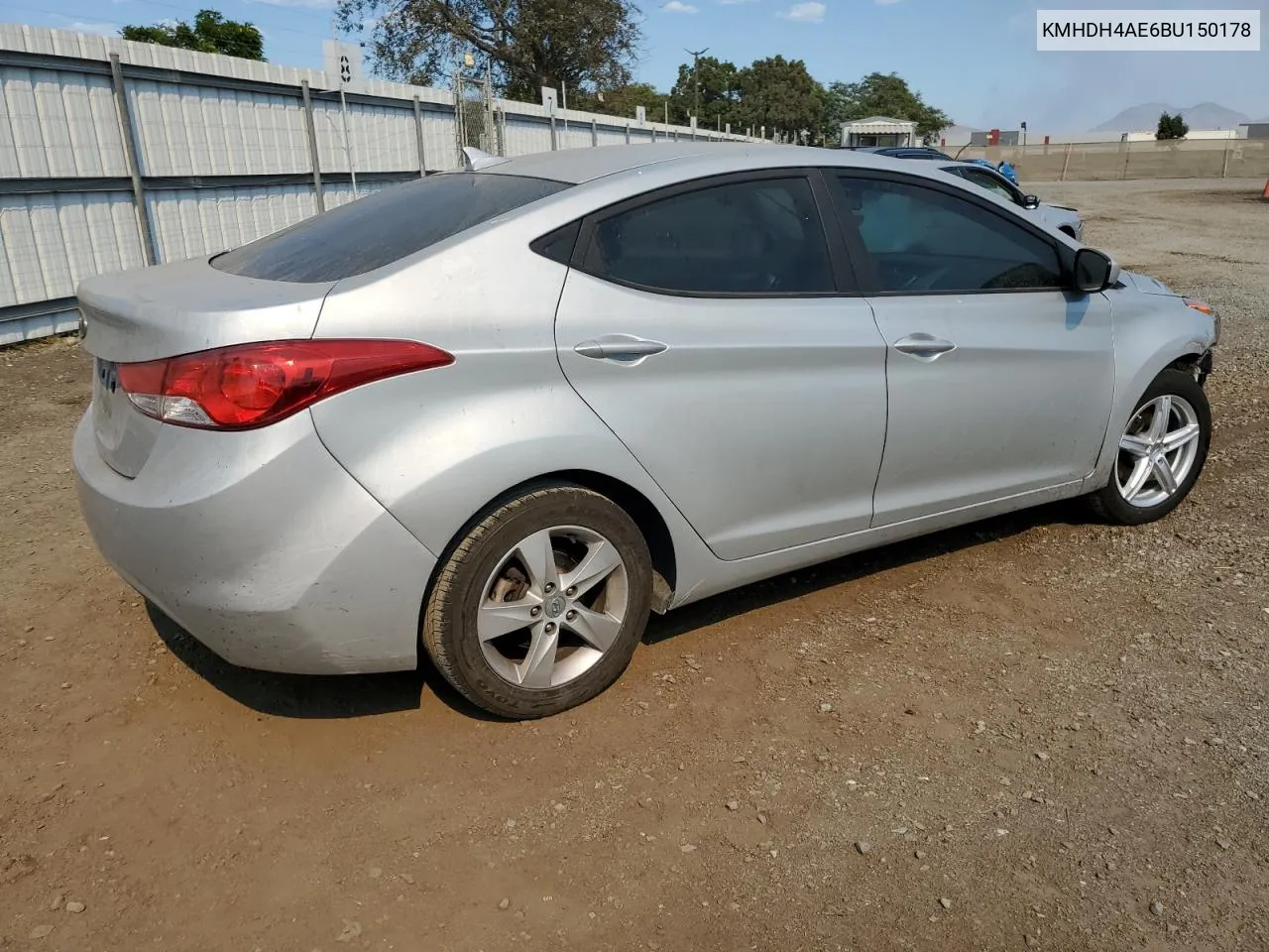 KMHDH4AE6BU150178 2011 Hyundai Elantra Gls