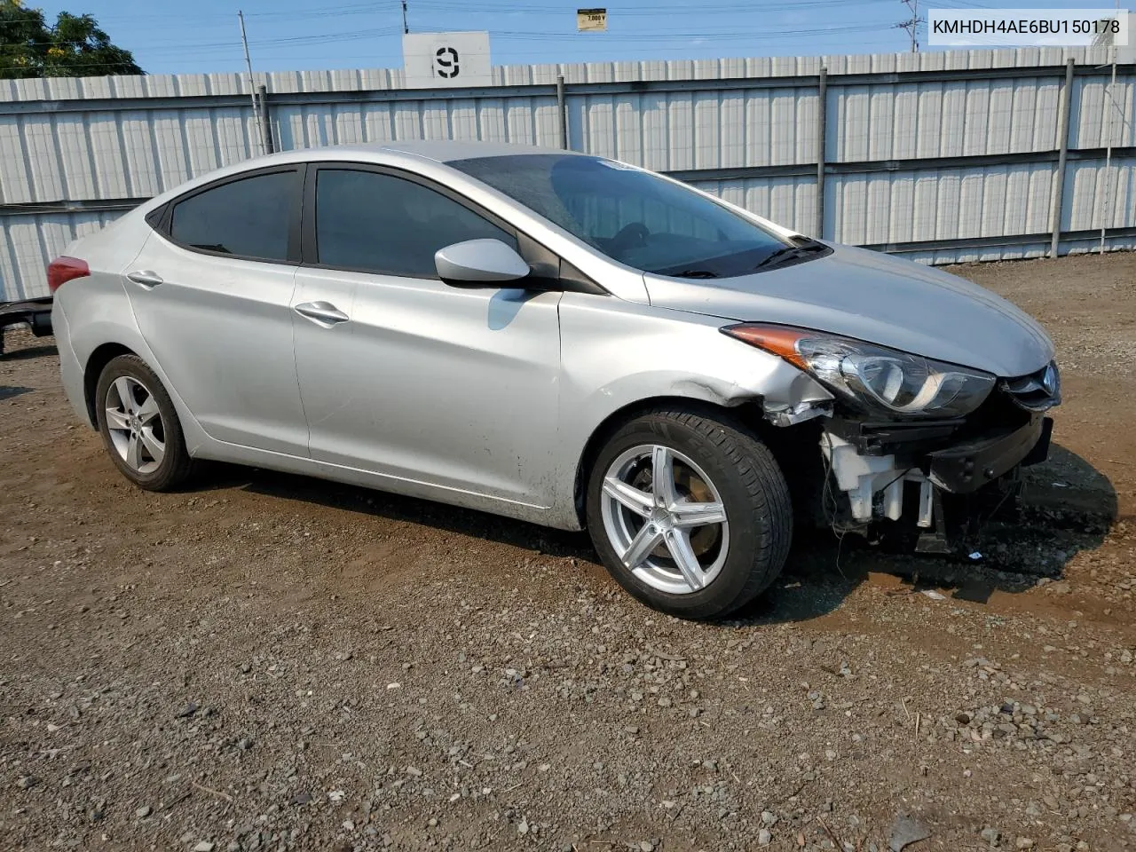 KMHDH4AE6BU150178 2011 Hyundai Elantra Gls