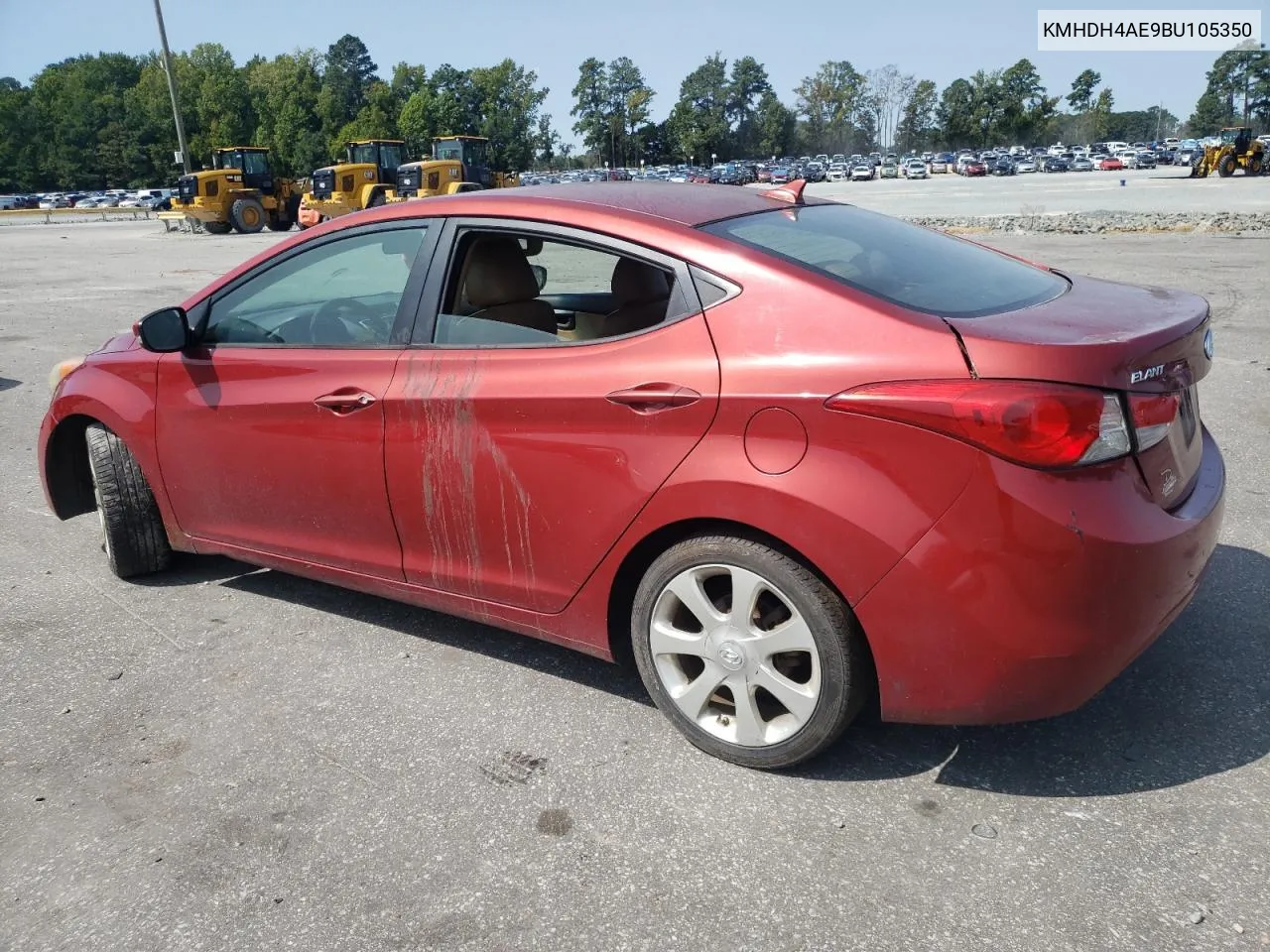 2011 Hyundai Elantra Gls VIN: KMHDH4AE9BU105350 Lot: 70231734