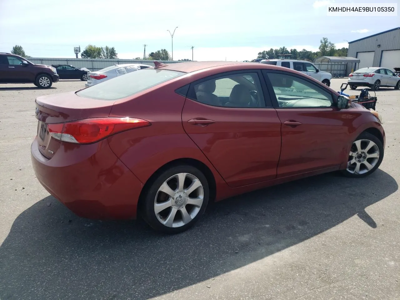 KMHDH4AE9BU105350 2011 Hyundai Elantra Gls