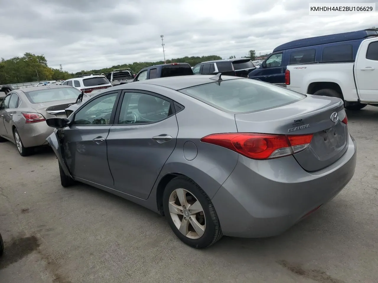 KMHDH4AE2BU106629 2011 Hyundai Elantra Gls