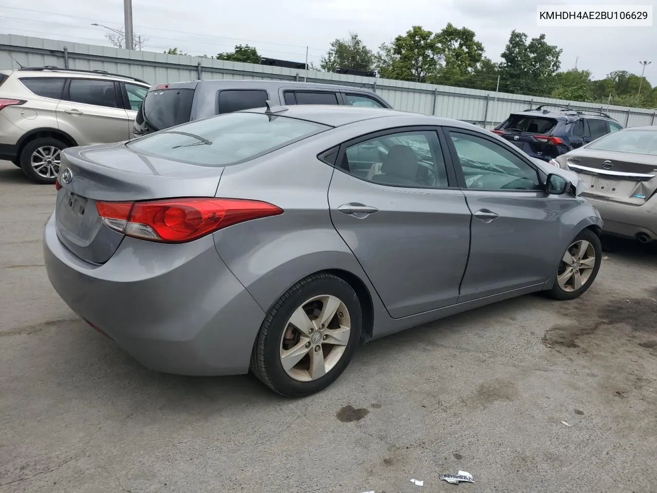 2011 Hyundai Elantra Gls VIN: KMHDH4AE2BU106629 Lot: 70495424