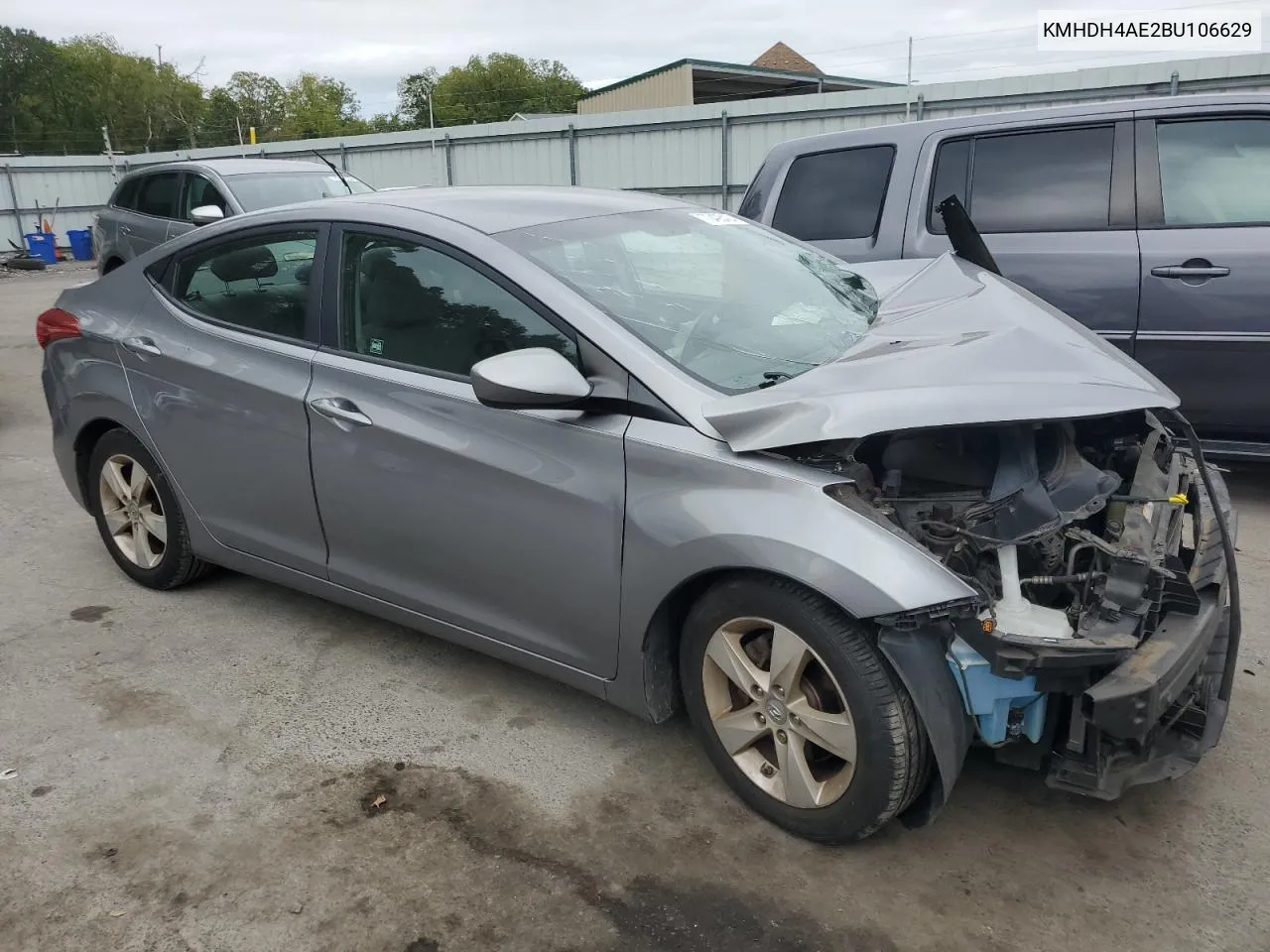 2011 Hyundai Elantra Gls VIN: KMHDH4AE2BU106629 Lot: 70495424