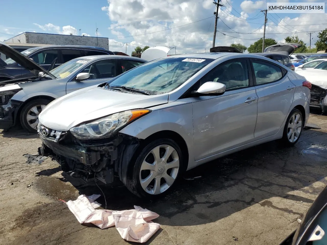 KMHDH4AEXBU154184 2011 Hyundai Elantra Gls