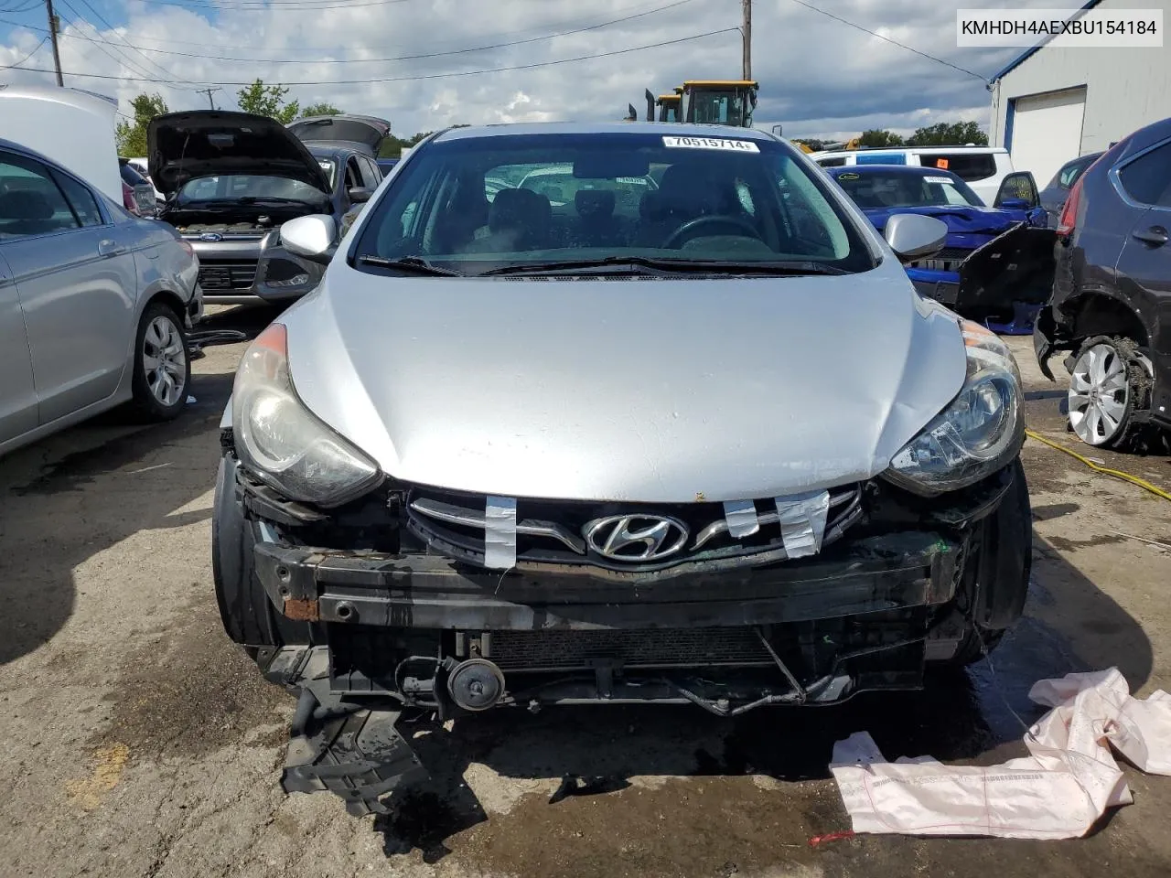 KMHDH4AEXBU154184 2011 Hyundai Elantra Gls