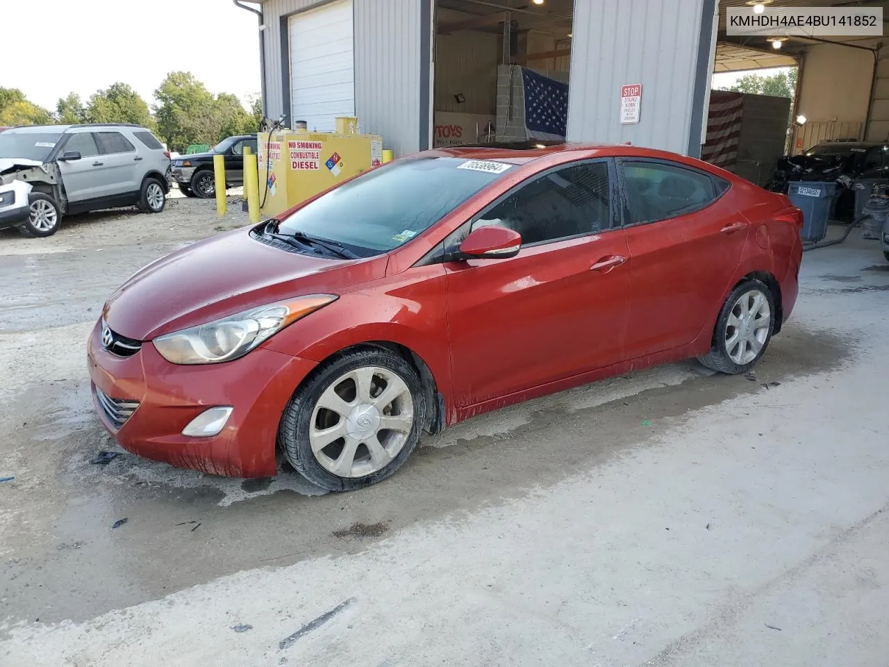 KMHDH4AE4BU141852 2011 Hyundai Elantra Gls