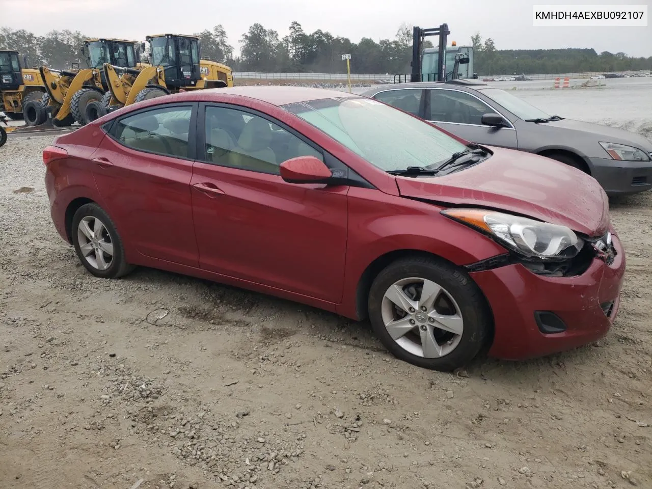 KMHDH4AEXBU092107 2011 Hyundai Elantra Gls