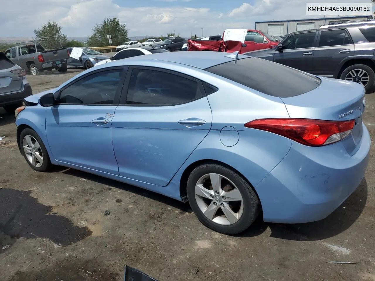 KMHDH4AE3BU090182 2011 Hyundai Elantra Gls