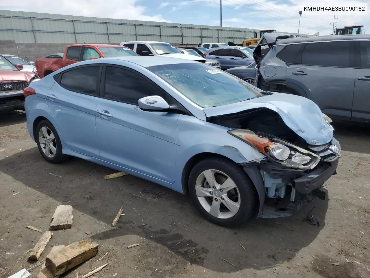 2011 Hyundai Elantra Gls VIN: KMHDH4AE3BU090182 Lot: 71161854