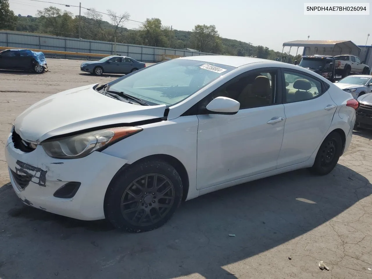 2011 Hyundai Elantra Gls VIN: 5NPDH4AE7BH026094 Lot: 71258804