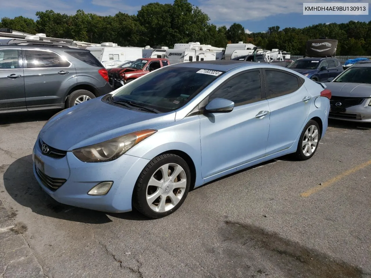 2011 Hyundai Elantra Gls VIN: KMHDH4AE9BU130913 Lot: 71802024