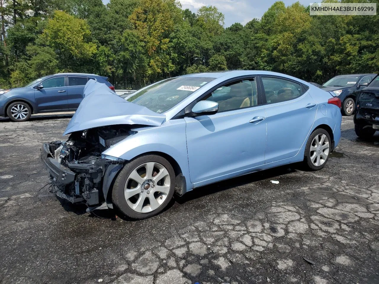 KMHDH4AE3BU169299 2011 Hyundai Elantra Gls