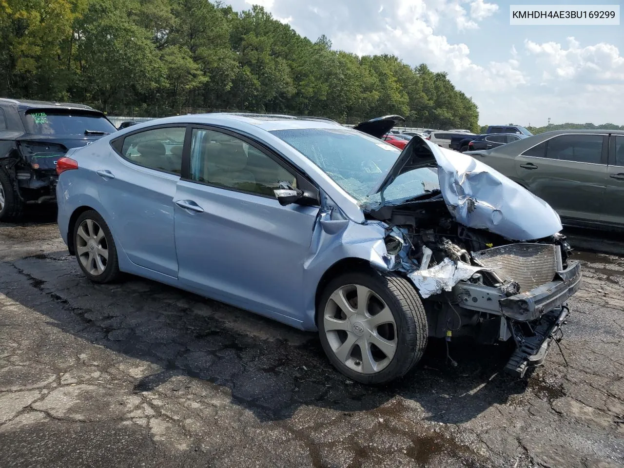 2011 Hyundai Elantra Gls VIN: KMHDH4AE3BU169299 Lot: 72466084