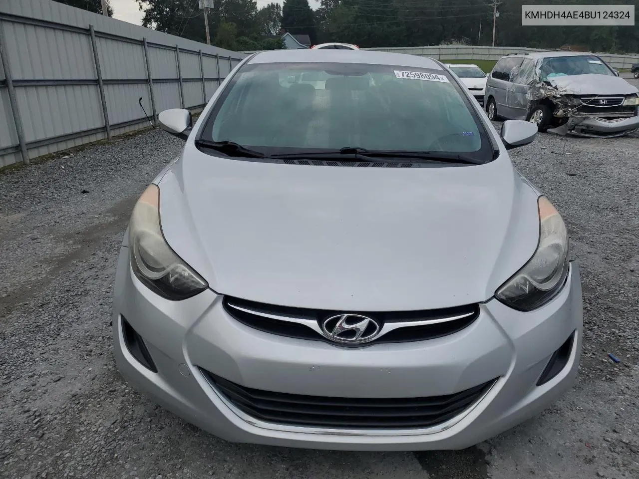 2011 Hyundai Elantra Gls VIN: KMHDH4AE4BU124324 Lot: 72598094