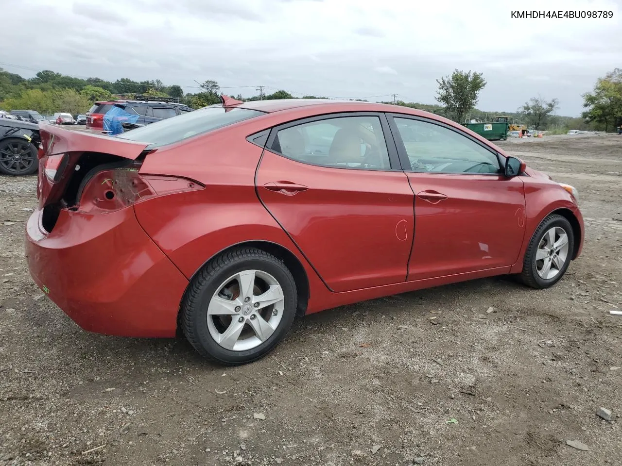 2011 Hyundai Elantra Gls VIN: KMHDH4AE4BU098789 Lot: 72647194