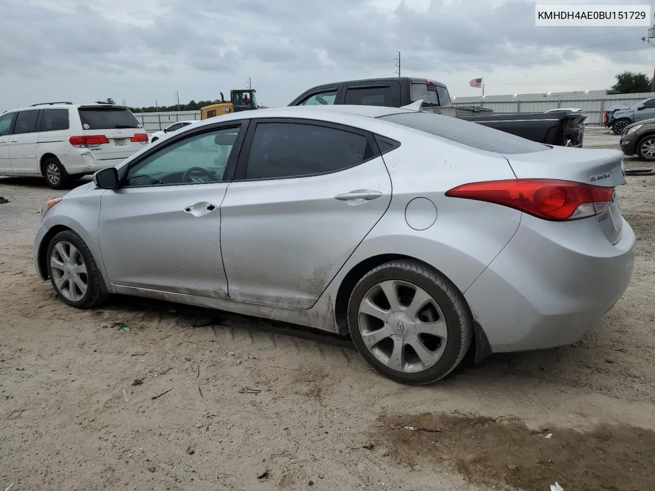 2011 Hyundai Elantra Gls VIN: KMHDH4AE0BU151729 Lot: 72813754