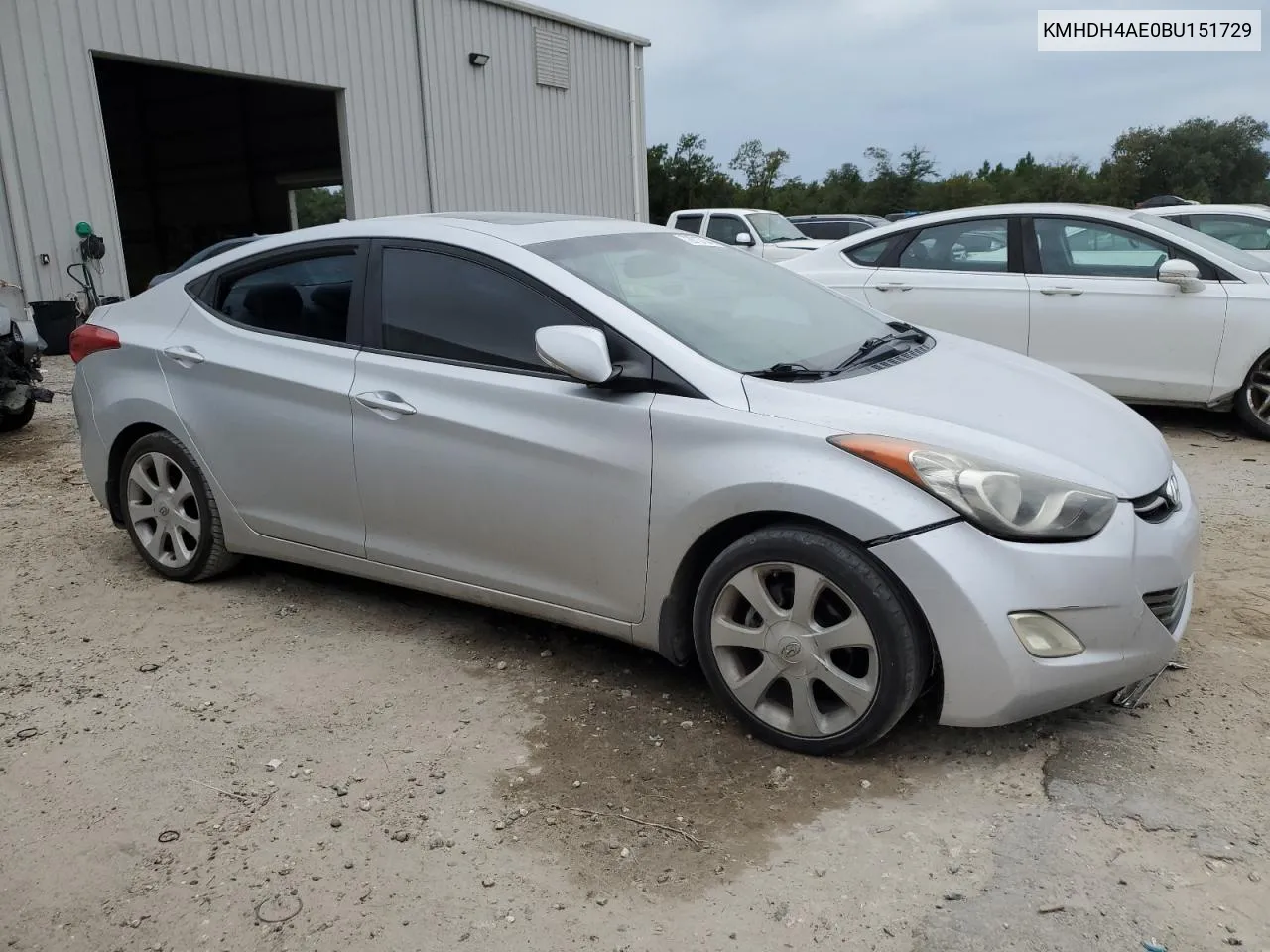 2011 Hyundai Elantra Gls VIN: KMHDH4AE0BU151729 Lot: 72813754