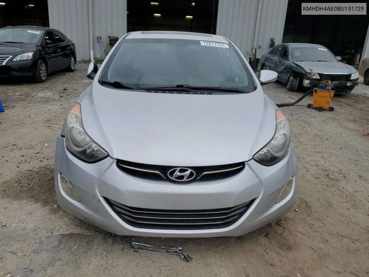 2011 Hyundai Elantra Gls VIN: KMHDH4AE0BU151729 Lot: 72813754