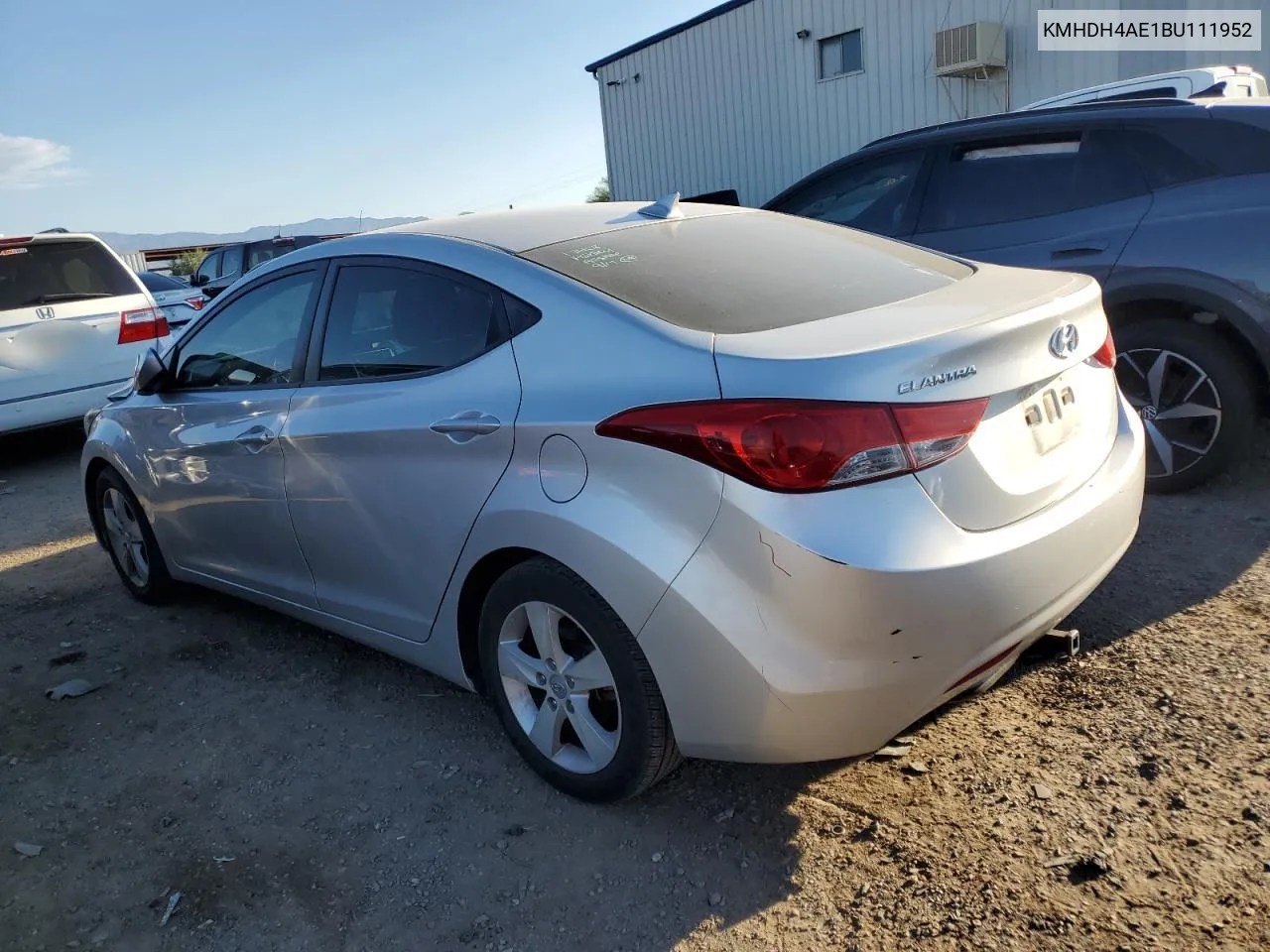 2011 Hyundai Elantra Gls VIN: KMHDH4AE1BU111952 Lot: 73089364